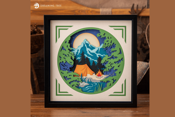 Capturing Wilderness Serenity: A Guide to the Camping Paper Sculpture SVG