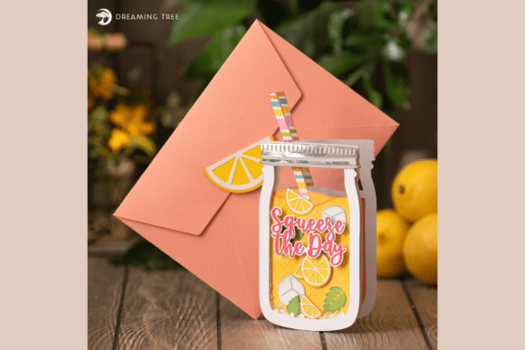 Craft a Bright Lemonade Shaker Card SVG