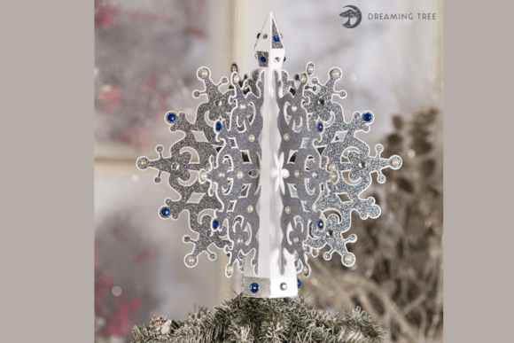 Craft a Stunning Snowflake Tree Topper SVG