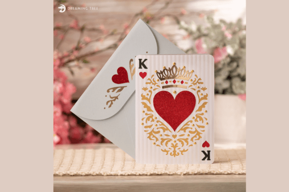 Crafting Romance with the King of Hearts Card SVG