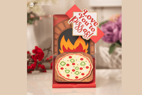 Crafty Pizza Gift Card Holder SVG