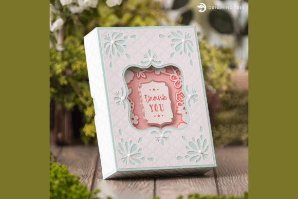 Elevate Design with Floral Greeting Box SVG