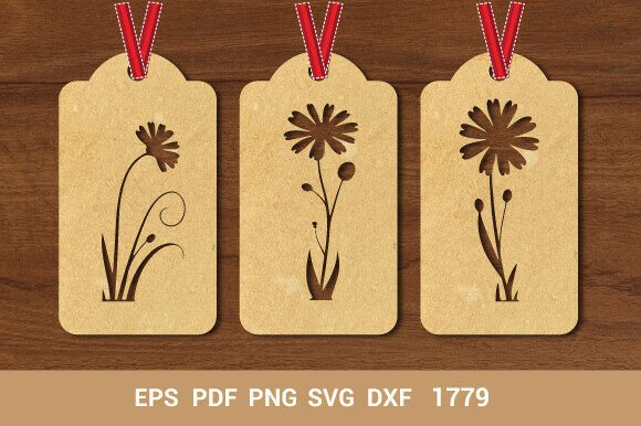 Elevating Craft Projects with the Wooden Floral Gift Tag SVG Paper Cut1779
