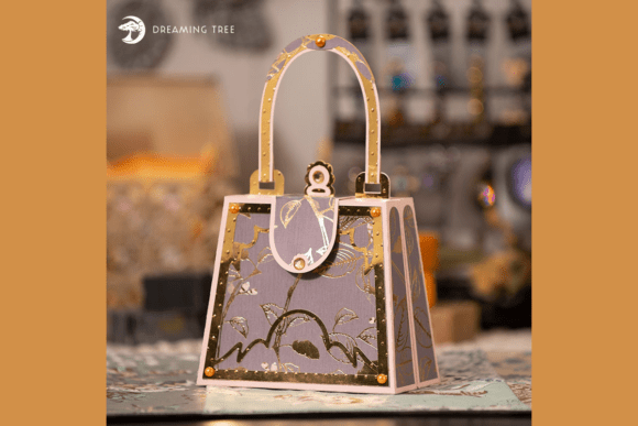 Gold Evening Bag SVG: Crafting Elegance with Digital Precision