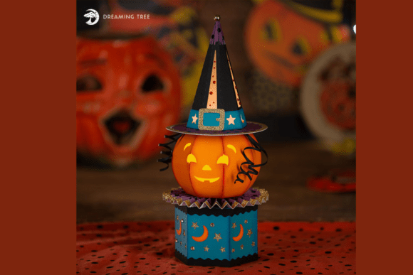 Pumpkin Luminary Treat Box SVG Guide