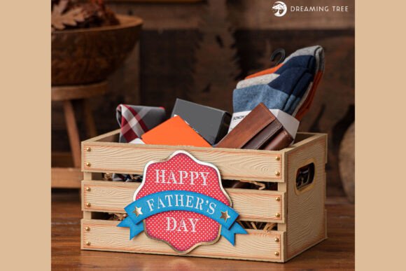 Surprise Dad with a Handcrafted Gift Crate SVG