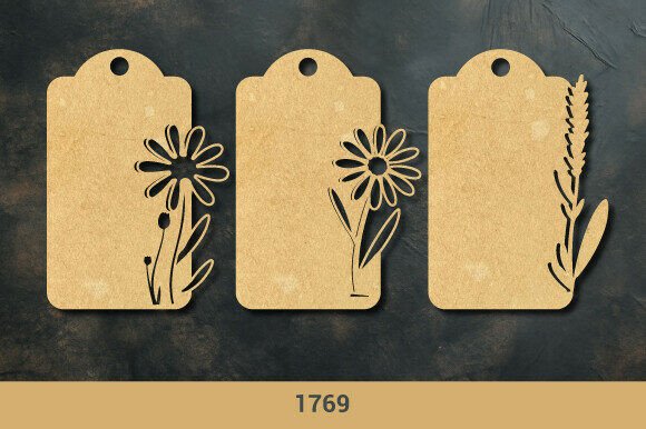 Wooden Floral Gift Tag SVG Paper Cut1769: A Versatile Digital Asset for Crafters and Designers